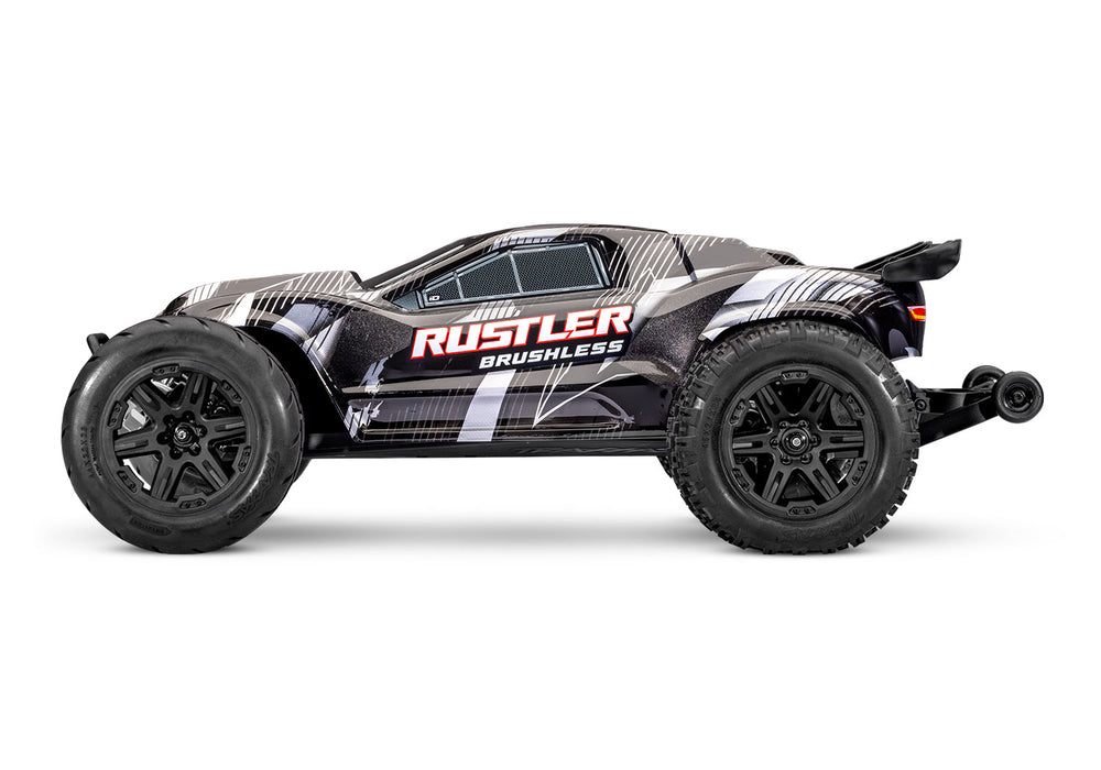 Traxxas 37454-4 Rustler XL3 1/10 Scale RTR 2WD Brushless Stadium Truck Black