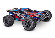 Traxxas 37454-4 Rustler XL3 1/10 Scale RTR 2WD Brushless Stadium Truck Red