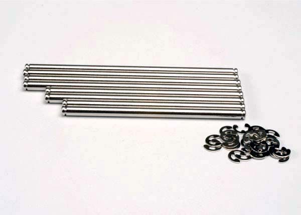 Traxxas 4939X Stainless Steel Suspension Pin Set with E-Clips for E/T-Maxx