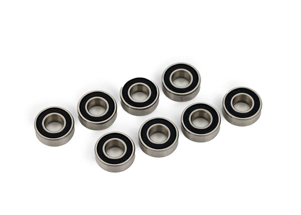 Traxxas 5116R 5x11x4mm Black Rubber Stainless Sealed Ball Bearing (8 Pack) 