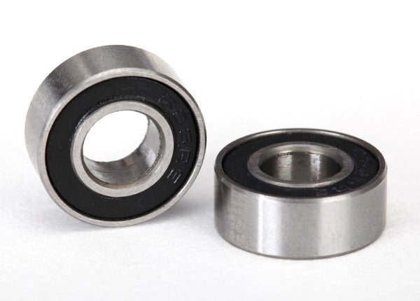 Traxxas 5180A Ball Bearings with Black Rubber 6x13x5mm (2 Pack)