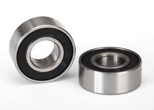 Traxxas 5180A Ball Bearings with Black Rubber 6x13x5mm (2 Pack)