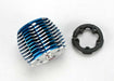 Traxxas 5237 Blue Anodized Aluminum PowerTune Cooling Head for TRX 2.5
