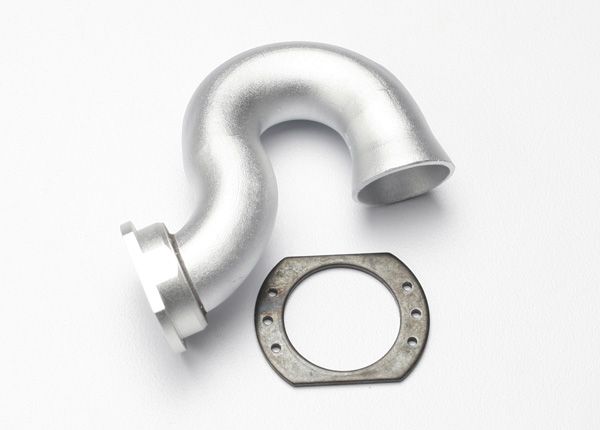Traxxas 5340X Spring-Mount Aluminum Exhaust Header for Slayer 4x4 and Revo 3.3