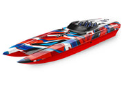 Traxxas 57046-4 DCB M41 Widebody Catamaran Electric Boat Red