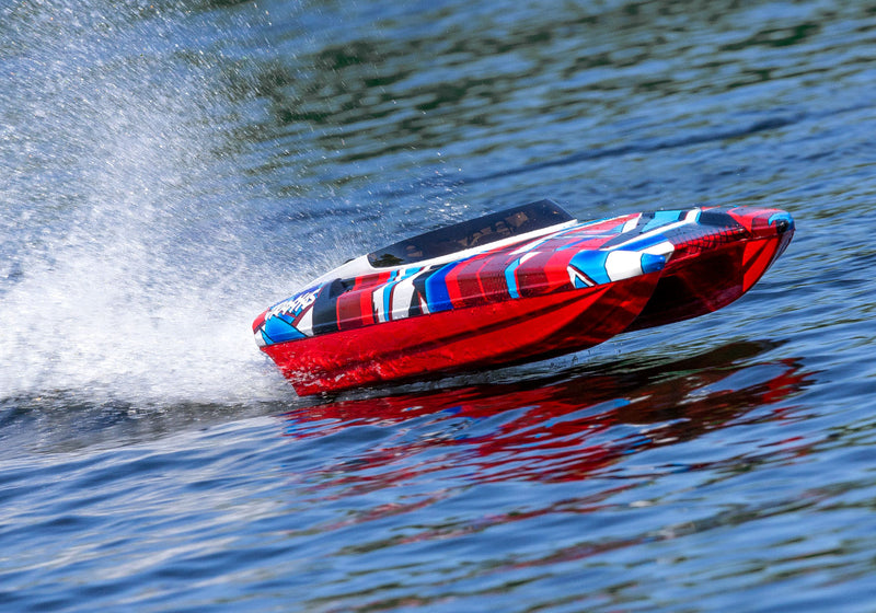 Traxxas 57046-4 DCB M41 Widebody Catamaran Electric Boat Red