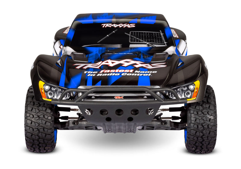 Traxxas 58034-8 Blue Slash RTR 1/10 XL-5 Stadium Truck with Battery and USB-C Charger