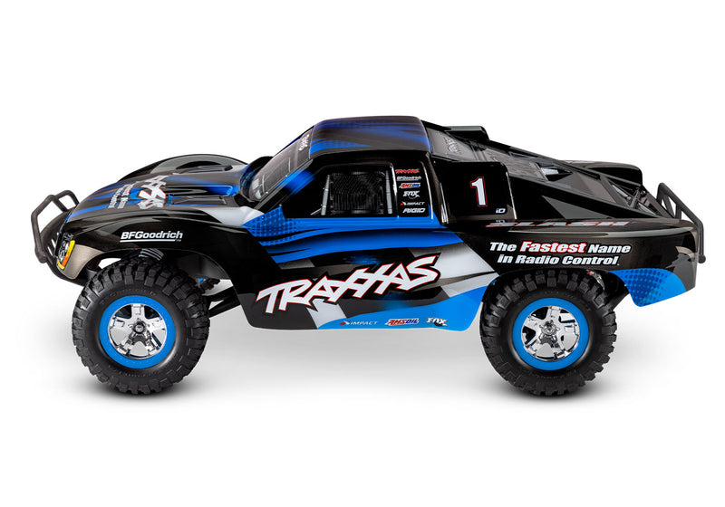 Traxxas 58034-8 Blue Slash RTR 1/10 XL-5 Stadium Truck with Battery and USB-C Charger