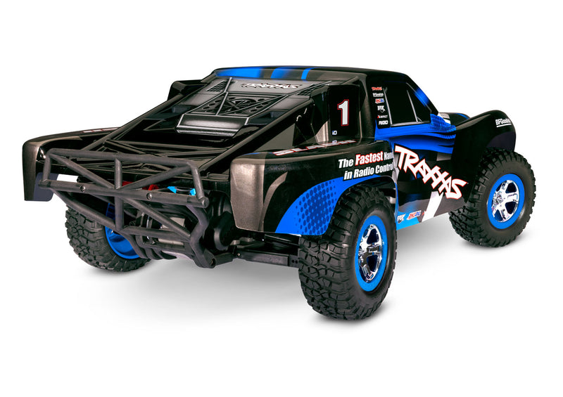 Traxxas 58034-8 Blue Slash RTR 1/10 XL-5 Stadium Truck with Battery and USB-C Charger