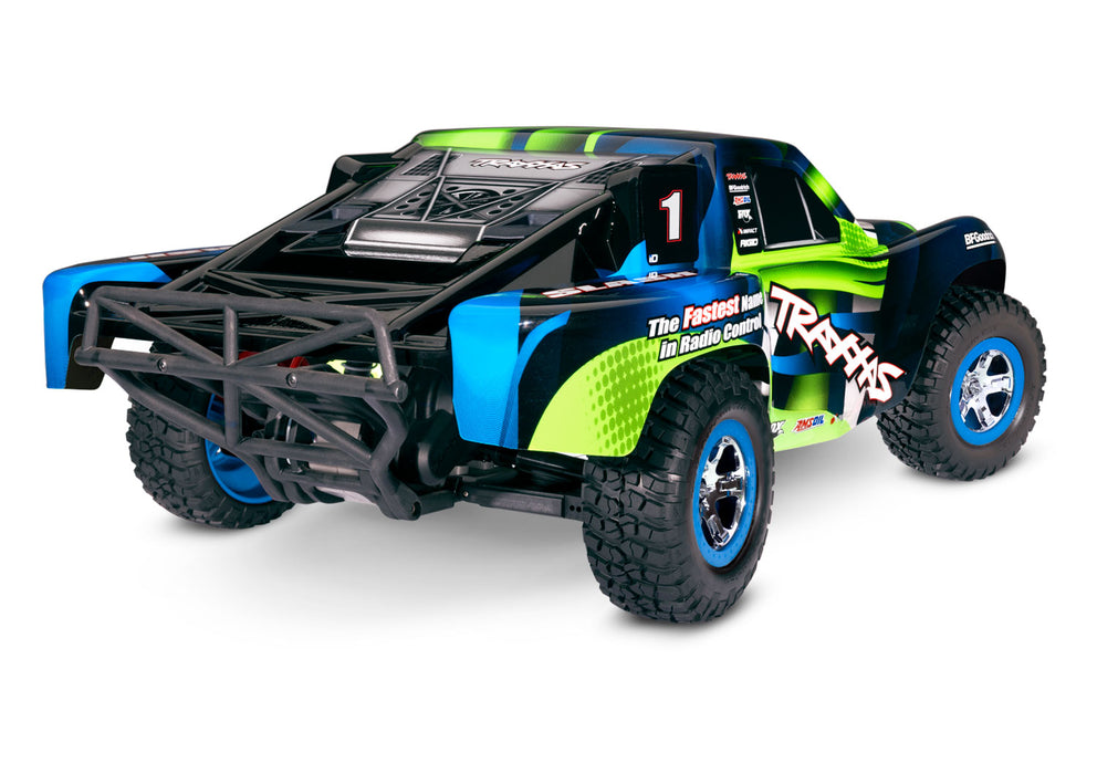 Traxxas 58034-8 Green Slash RTR 1/10 XL-5 Stadium Truck with Battery and USB-C Charger