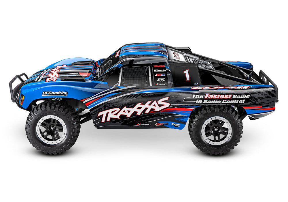 Traxxas 58134-4  Blue 2WD Slash RTR 1/10 BL-2s Brushless Short Course Truck