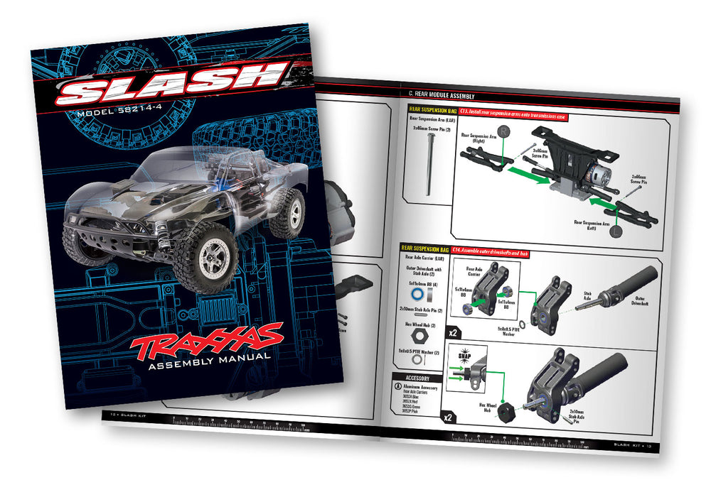 Traxxas 58214-4 2WD Slash Kit with XL-5 ESC Brushed Titan Motor and TQ Radio System