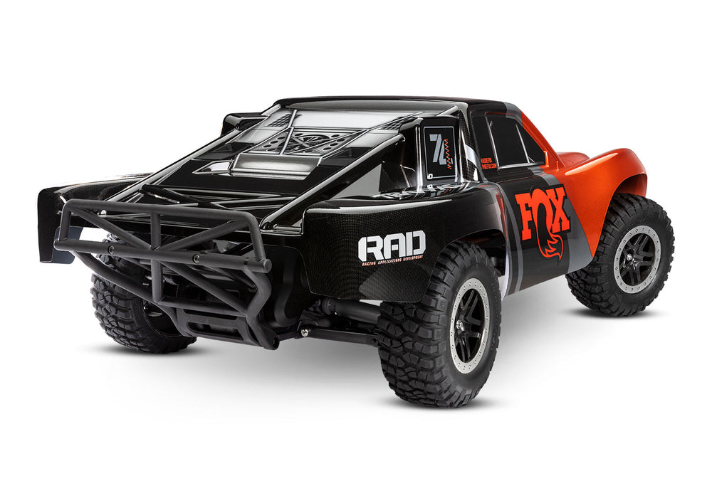 Traxxas 58376-74 Slash VXL Brushless 2WD 1/10 Scale Electric Short Course Truck Fox Racing Clipless Body