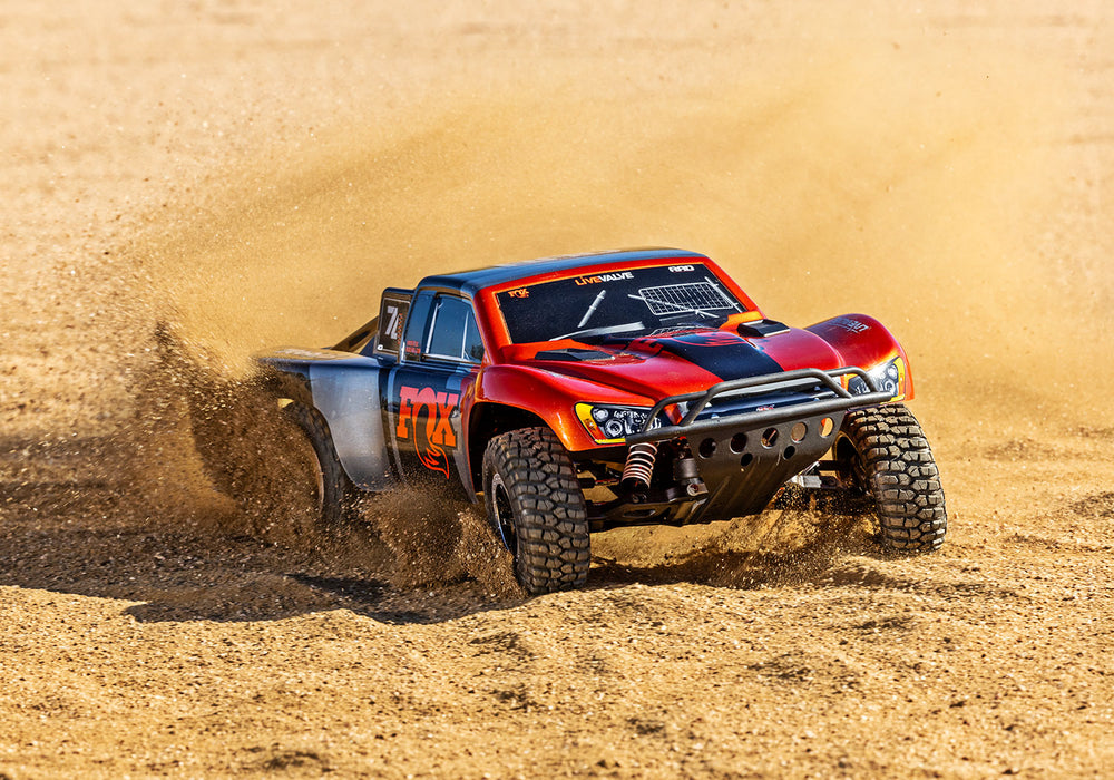Traxxas 58376-74 Slash VXL Brushless 2WD 1/10 Scale Electric Short Course Truck Fox Racing Clipless Body