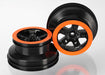 Traxxas 5868X SCT Black with Orange Beadlock Slash Wheels