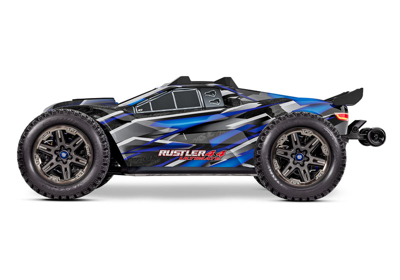 Traxxas 67097-4 Blue Rustler 4X4 Ultimate 1/10 Scale Stadium Truck