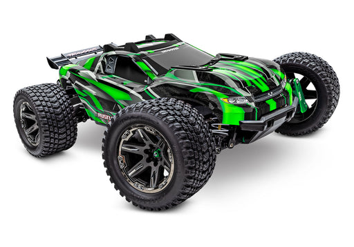 Traxxas 67097-4 Green Rustler 4X4 Ultimate 1/10 Scale Stadium Truck