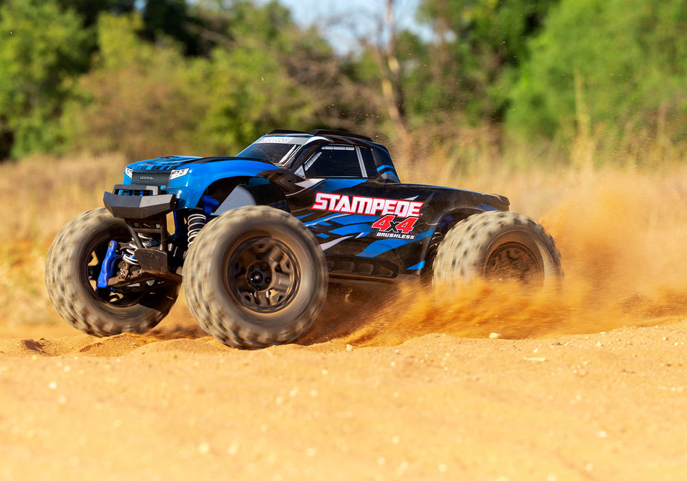 Traxxas 67154-4  Blue 4x4 Stampede RTR 1/10 BL-2s Brushless Monster Truck