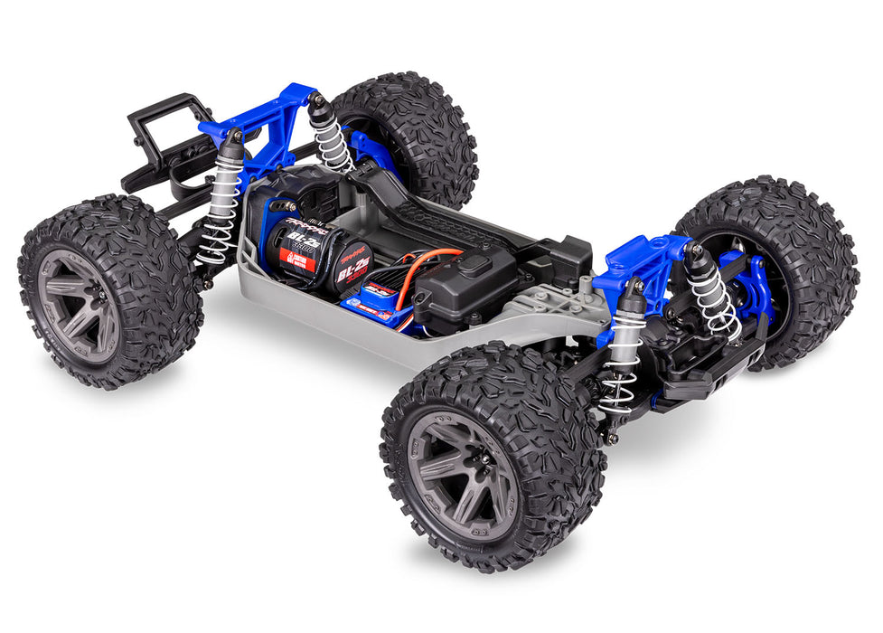 Traxxas 67164-4 Blue 4x4 Rustler RTR 1/10 BL-2s Brushless Stadium Truck