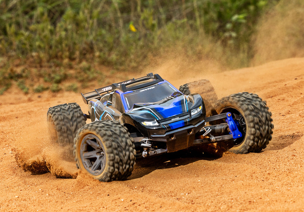 Traxxas 67164-4 Blue 4x4 Rustler RTR 1/10 BL-2s Brushless Stadium Truck