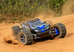 Traxxas 67164-4 Blue 4x4 Rustler RTR 1/10 BL-2s Brushless Stadium Truck