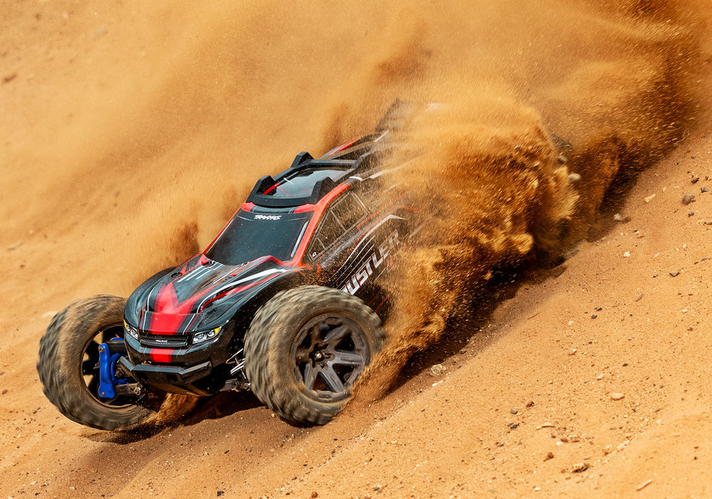Traxxas 67164-4  Red 4x4 Rustler RTR 1/10 BL-2s Brushless Stadium Truck