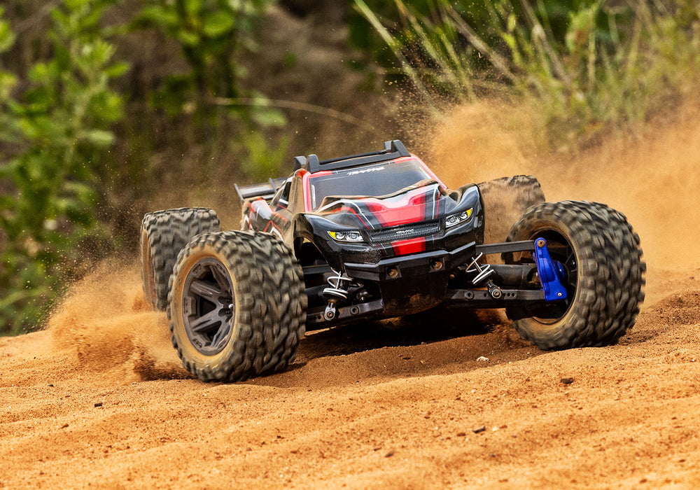 Traxxas 67164-4  Red 4x4 Rustler RTR 1/10 BL-2s Brushless Stadium Truck