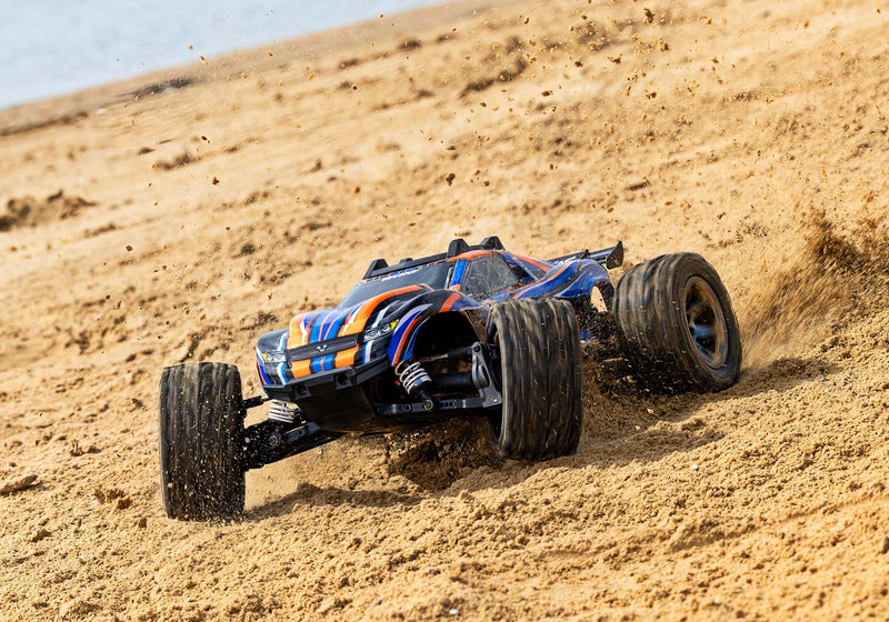 Traxxas 67376-4 Orange Rustler 4X4 VXL 1/10 Scale Stadium Truck