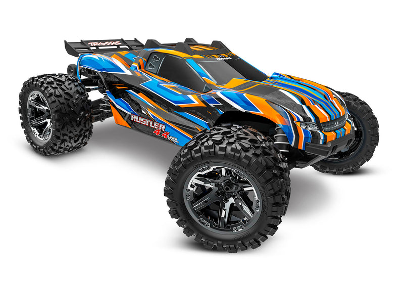 Traxxas 67376-4 Orange Rustler 4X4 VXL 1/10 Scale Stadium Truck