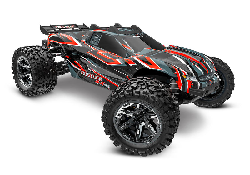 Traxxas 67376-4 Red Rustler 4X4 VXL 1/10 Scale Stadium Truck