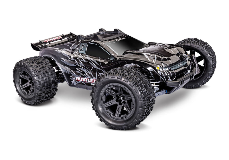 Traxxas 67464-4 Black Rustler 4x4 HD VX3 Brushless