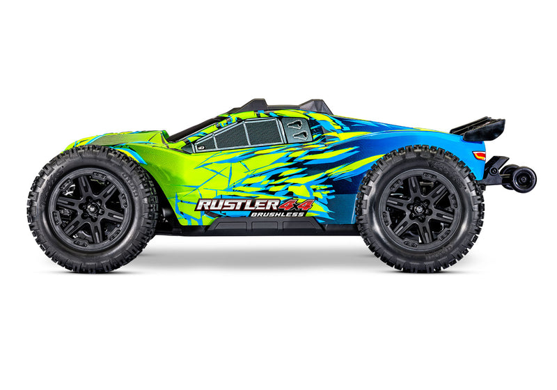 Traxxas 67464-4 Green Rustler 4x4 HD VX3 Brushless