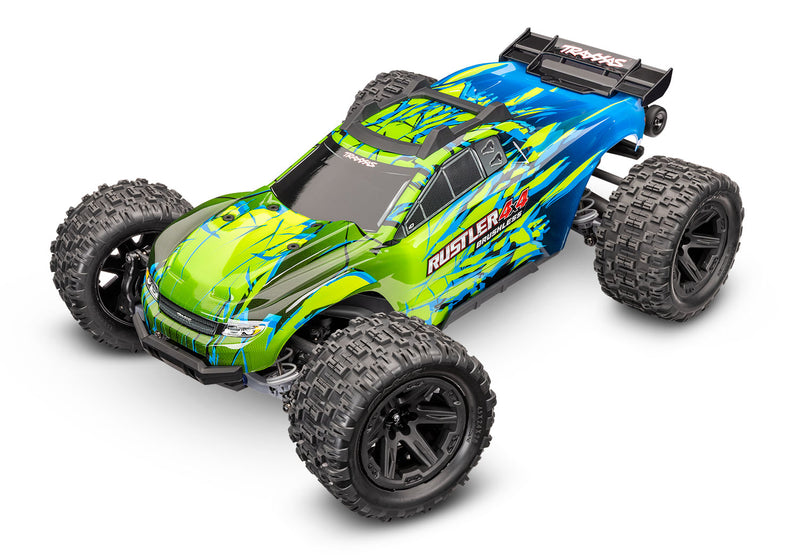 Traxxas 67464-4 Green Rustler 4x4 HD VX3 Brushless