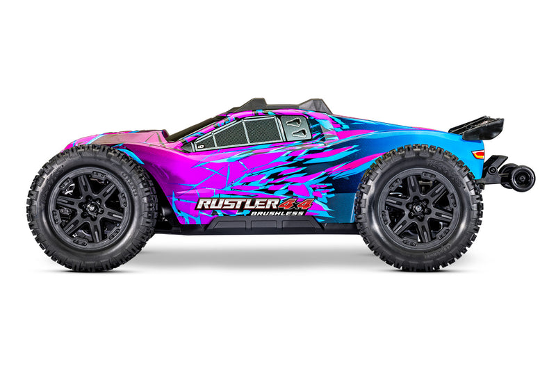 Traxxas 67464-4 Purple Rustler 4x4 HD VX3 Brushless