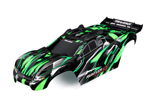 Traxxas 6749 Green Rustler 4x4 Ultimate Body