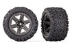 Traxxas 6763 Talon Extreme Tires on Gray RXT 2.8 Wheels Rustler 4WD  F/R or 2WD Rear (2 Pack)