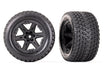 Traxxas 6764 Black 2.8" RXT Wheels with Gravix Tires 2WD Front/4x4 1 Pair