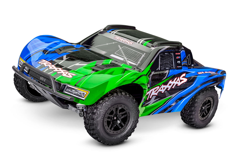 Traxxas 68454-4 Green Slash 4x4 Brushless 1/10 Short Course Truck