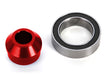 Traxxas 6893-RED Red Aluminum Bearing Adapter with 10x15x4mm Ball Bearing for Slipper Shaft