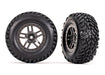 Traxxas 6964 Gray Split Spoke Beadlock Style Wheels with TSM Rated SCT Tires (1 Pair)