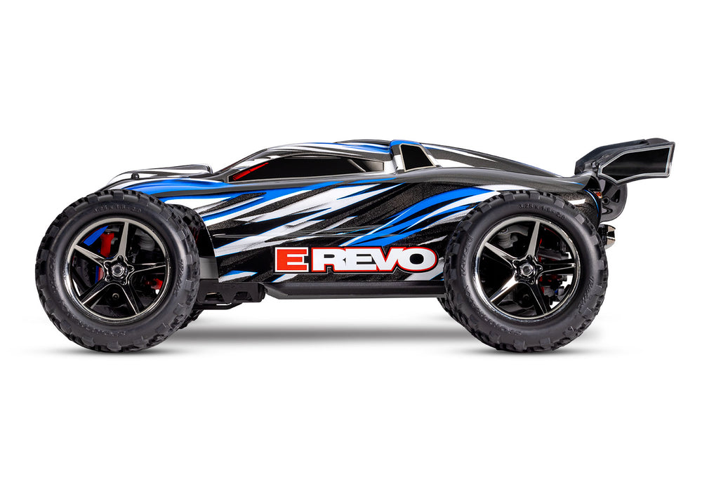 Traxxas 71054-8 Blue 1/16 RTR XL2.5 E-Revo 4x4 Monster Truck with Battery and USB-C Charger
