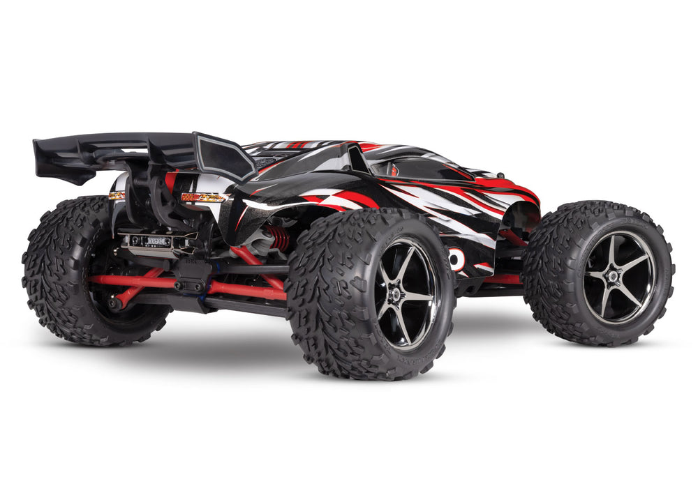 Traxxas 71054-8 Red 1/16 RTR XL2.5 E-Revo 4WD Monster Truck with Battery and USB-C Charger