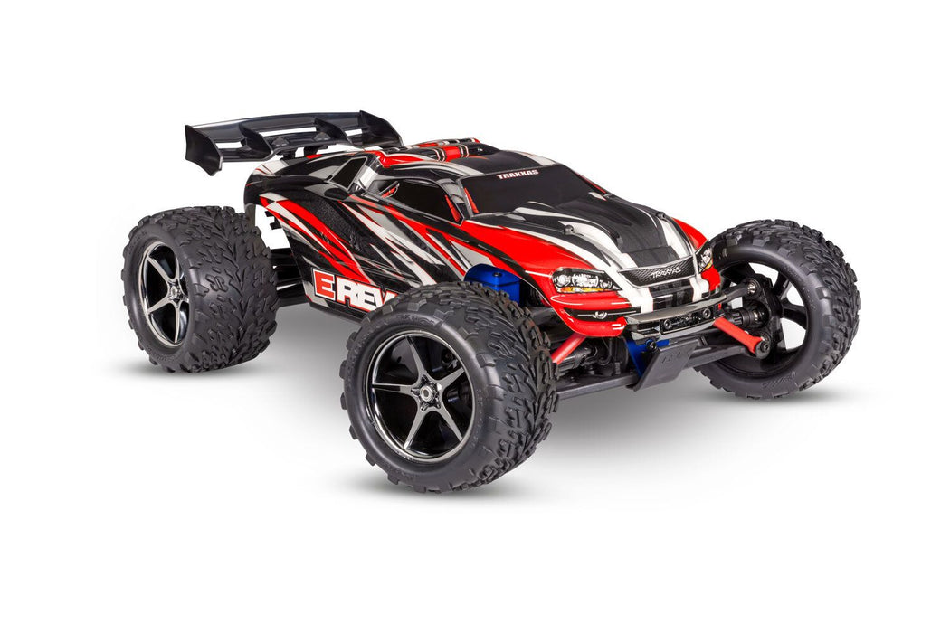 Traxxas 71054-8 Red 1/16 RTR XL2.5 E-Revo 4x4 Monster Truck with Battery and USB-C Charger
