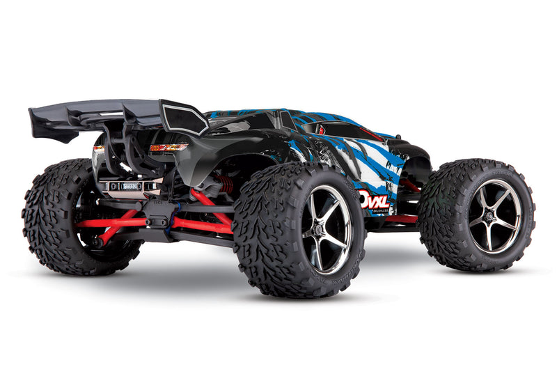 Traxxas 71076-8 BlueX 1/16 RTR VXL-3m E-Revo 4WD Monster Truck with Battery and USB-C Charger