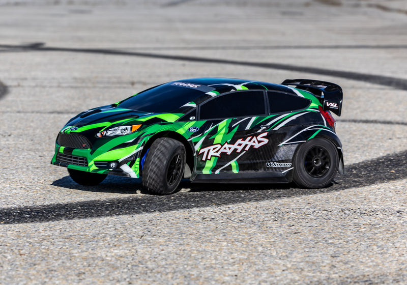 Traxxas 74276-4 Green 4x4 Ford Fiesta RTR 1/10 VXL Brushless Rally Car