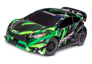 Traxxas 74276-4 Green 4x4 Ford Fiesta RTR 1/10 VXL Brushless Rally Car