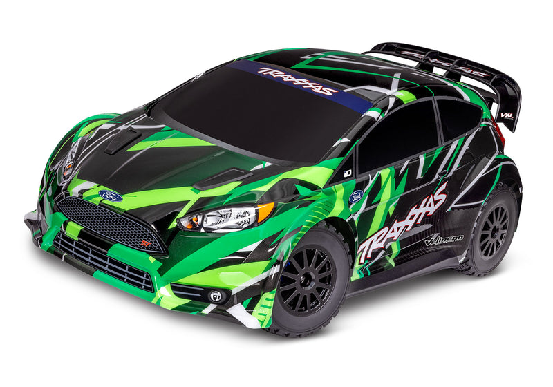 Traxxas 74276-4 Green 4x4 Ford Fiesta RTR 1/10 VXL Brushless Rally Car