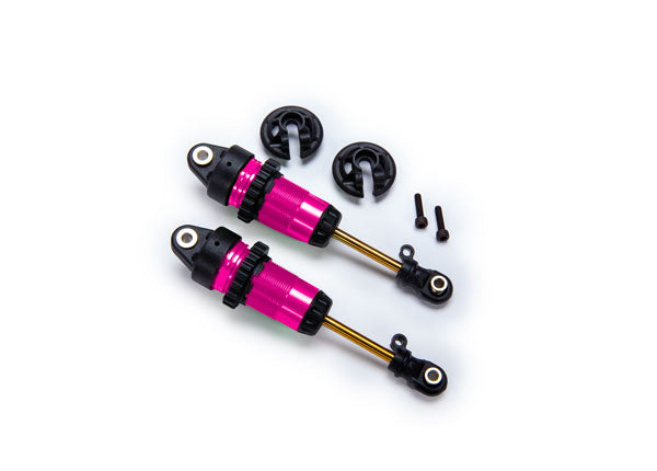 Traxxas 7461-PINK Pink Front GTR Long Shocks for 4x4 Vehicles