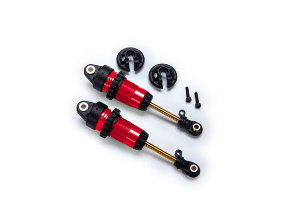 Traxxas 7461-RED Red Front GTR Long Shocks for 4x4 Vehicles