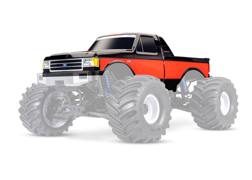 Traxxas 7691 Black and Red X-Maxx MT Ford F150 Painted Clipless Body